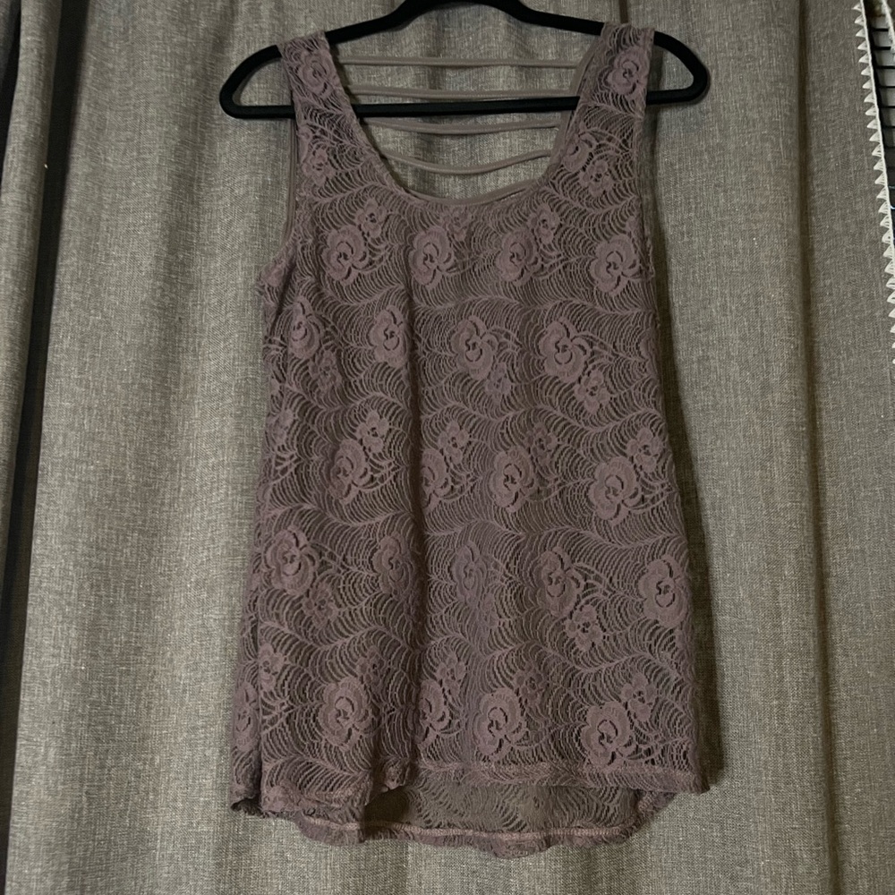 Purple Lace Tank